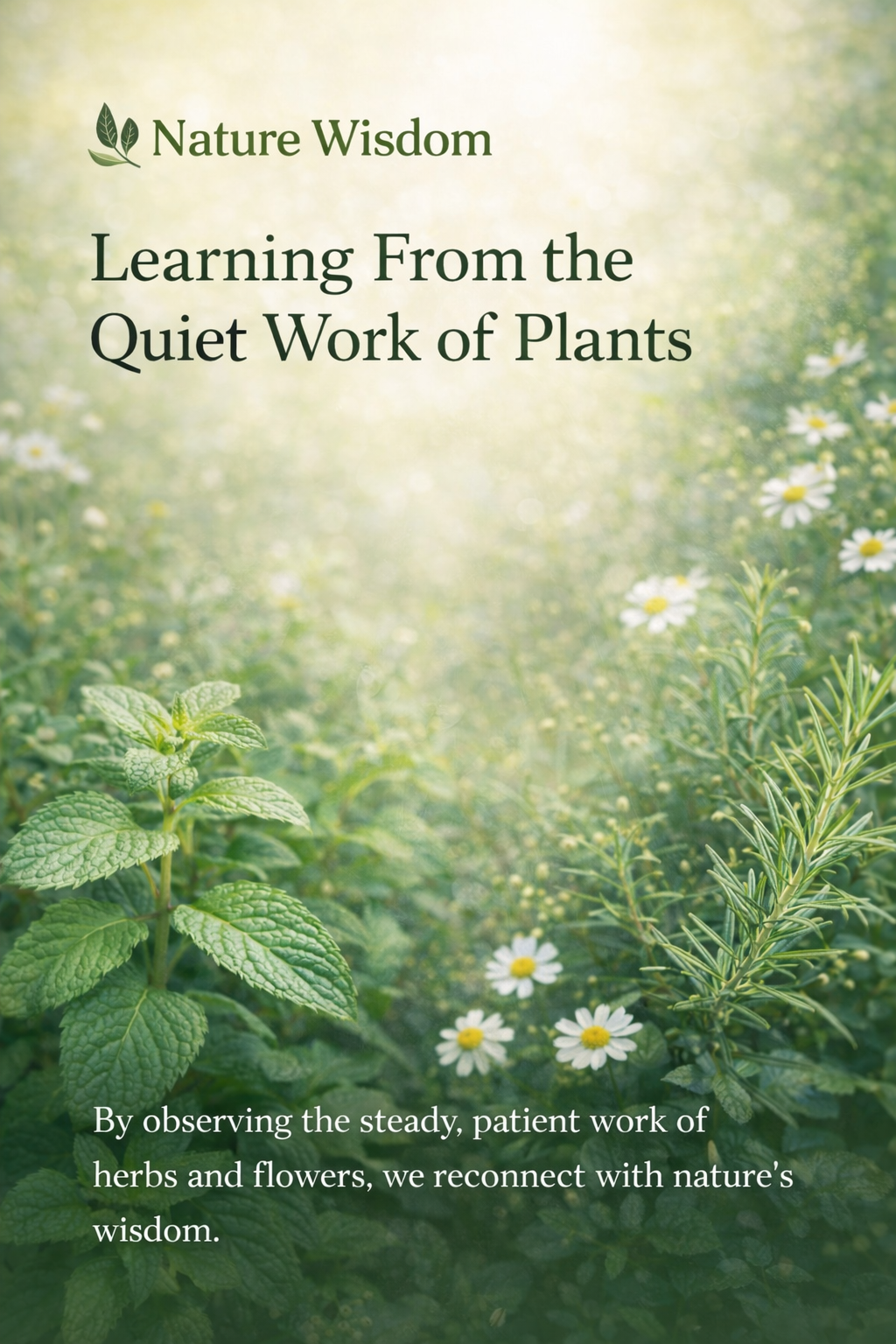 Nature Wisdom: Learning From the Quiet Work of Plants