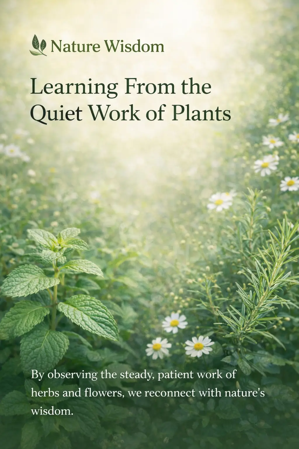 Nature Wisdom: Learning From the Quiet Work of Plants